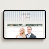 "Stripes" - Wedding Website in Wave by Kelly Watkins - Desktop Design