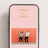 "Bubblegum" - Wedding Website in Candy by Catherine Culvenor - Mobile Layout