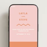 "Bubblegum" - Wedding Website in Candy by Catherine Culvenor - Mobile Layout
