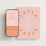 "Bubblegum" - Wedding Website in Candy by Catherine Culvenor - Match Your Stationery