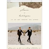 "Organic Elegance" - Wedding Website in Sand by Carrie Moradi - Mobile Layout