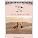 "The Grid" - Wedding Website in Rosebud by Mansi Verma - Mobile Layout