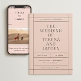 "The Grid" - Wedding Website in Rosebud by Mansi Verma - Match Your Stationery