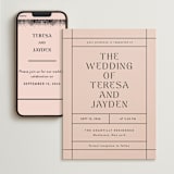"The Grid" - Wedding Website in Rosebud by Mansi Verma - Match Your Stationery