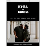 "boba" - Wedding Website in Onyx by Up Up Creative - Mobile Layout
