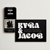 "boba" - Wedding Website in Onyx by Up Up Creative - Match Your Stationery