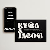 "boba" - Wedding Website in Onyx by Up Up Creative - Match Your Stationery