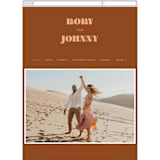 "Rory" - Wedding Website in Rust by Alaina Cherup - Mobile Layout