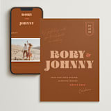 "Rory" - Wedding Website in Rust by Alaina Cherup - Match Your Stationery