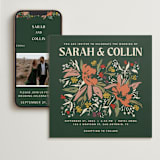 "Bridal Bouquet" - Wedding Website in Verde by Kindred Fields - Match Your Stationery