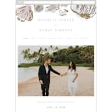 "Rocky Seaside Frame" - Wedding Website in Ocean by Shiny Penny Studio - Mobile Layout