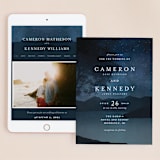 "Coastal Nights" - Wedding Website in Midnight by Kelly Schmidt - Match Your Stationery