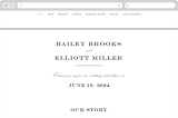 "Downtown" - Wedding Website in Onyx by Lauren Chism - Desktop Design