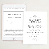 "Downtown" - Wedding Website in Onyx by Lauren Chism - Match Your Stationery