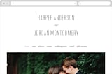 "Scripted Ampersand" - Wedding Website in Classic by Roxy Cervantes - Desktop Design