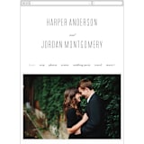 "Scripted Ampersand" - Wedding Website in Classic by Roxy Cervantes - Guest Management
