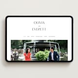 "Modern Classic Names" - Wedding Website in Onyx by Emily Betts - Desktop Design