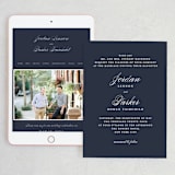 "Flawless" - Wedding Website in Midnight by Kimberly FitzSimons - Match Your Stationery