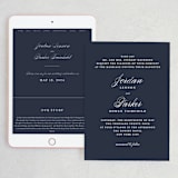 "Flawless" - Wedding Website in Midnight by Kimberly FitzSimons - Match Your Stationery