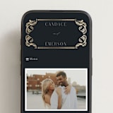 "Mirror" - Wedding Website in Onyx by Ana de Sousa - Mobile Layout