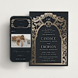 "Mirror" - Wedding Website in Onyx by Ana de Sousa - Match Your Stationery