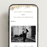 "Heritage" - Wedding Website in Honeysuckle by Leah Bisch - Mobile Layout