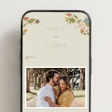 "Radiant Botany" - Wedding Website in Mint by Simona Camp - Mobile Layout
