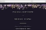 "goddess" - Wedding Website in Midnight by Lori Wemple - Desktop Design