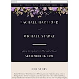 "goddess" - Wedding Website in Midnight by Lori Wemple - Mobile Layout