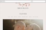 "Lennox" - Wedding Website in Harvest by Kristie Kern - Desktop Design