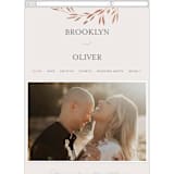 "Lennox" - Wedding Website in Harvest by Kristie Kern - Mobile Layout
