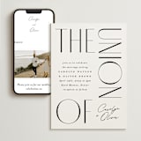 "Bold Union" - Wedding Website in Cloud by Everett Paper Goods - Match Your Stationery