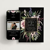 "Bold Bouquet" - Wedding Website in Midnight by Susan Moyal - Match Your Stationery