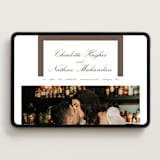 "grammercy" - Wedding Website in Coffee by Sara Hicks Malone - Desktop Design