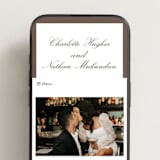 "grammercy" - Wedding Website in Coffee by Sara Hicks Malone - Mobile Layout