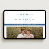 "The Sea" - Wedding Website in Aegean by Jenna Holcomb - Desktop Design