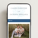 "The Sea" - Wedding Website in Aegean by Jenna Holcomb - Mobile Layout