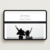 "Infinite" - Wedding Website in Soft Black by Alston Foster - Desktop Design