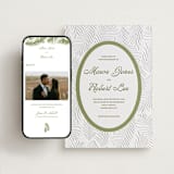 "Palm Shade" - Wedding Website in Pistachio by Julia Liverton - Match Your Stationery