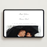 "Cornelia" - Wedding Website in Soft Black by Megan Davis - Desktop Design
