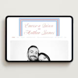 "Charm" - Wedding Website in Strawberry by Kelly Watkins - Desktop Design
