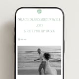 "Isle" - Wedding Website in Seafoam by Megan Davis - Mobile Layout