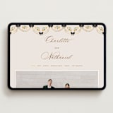 "Tuileries" - Wedding Website in Golden by Claudia Orengo - Desktop Design