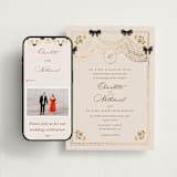"Tuileries" - Wedding Website in Golden by Claudia Orengo - Match Your Stationery