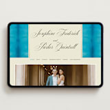 "Josephine" - Wedding Website in Marine by Jackie Crawford - Desktop Design