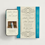 "Josephine" - Wedding Website in Marine by Jackie Crawford - Match Your Stationery