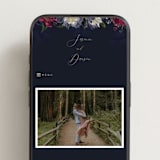 "After Midnight" - Wedding Website in Jewel by Susan Moyal - Mobile Layout
