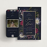 "After Midnight" - Wedding Website in Jewel by Susan Moyal - Match Your Stationery