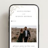 "Bianca" - Wedding Website in Ink by Kristie Kern - Mobile Layout