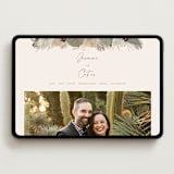 "Jasmine" - Wedding Website in Dusk by Susan Moyal - Desktop Design